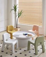 Table et chaise en plastique pour enfants, pour la crèche, la salle de jeux, la chambre à coucher