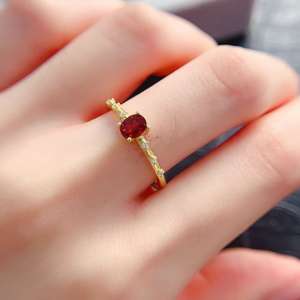 Cincin Perak Sterling 925 Berkualitas Tinggi dengan Batu Topaz Alami 4*6mm, Desain Mewah untuk Pertunangan/Pertunangan, Perhiasan Wanita Murah, Hadiah untuk Wanita - Product Image 3