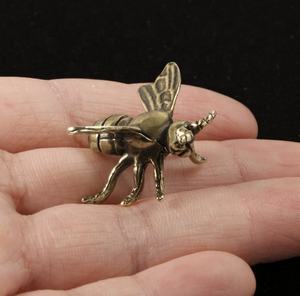 2022 Neues Design Antiker Bienenkönigin Miniatur-Bienenkasten aus Messing - Product Image 4