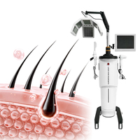 Máquina de Cuidado Capilar con Oxígeno de Alta Frecuencia, Microcorriente para el Crecimiento del Cabello, Tratamiento para la Pérdida de Cabello, Dispositivo para el Recrecimiento Capilar