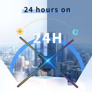 Ventilateur de publicité LED holographique 3D 52cm 65cm 70cm 100cm Ventilateur LED 3D Projecteur d'hologramme 3D Ventilateur de publicité d'affichage - Product Image 3