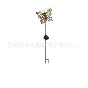 Lampe solaire papillon LED en fer forgé, décoration de jardin, résistante à l'eau, portable, pour extérieur - Product Image 5