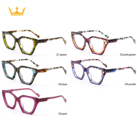 Nouvelles lunettes optiques vintage de style classique en acétate solide, légères, à monture intégrale irrégulière, transparentes, unisexes
