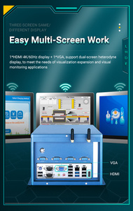 LH11-WIPC Modular wide-Temp máy tính công nghiệp với 6th/7th/88/9th Gen <span class=keywords><strong>Intel</strong></span> <span class=keywords><strong>Core</strong></span> <span class=keywords><strong>i7</strong></span>/i5/i3 Bộ vi xử lý 2gbe Lan nhúng hộp PC - Product Image 2