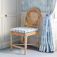 Chaise en rotin tressé à la main, assise en osier naturel, élégante et robuste, chaise d'appoint bohème pour la maison et le patio