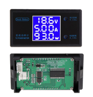 DC 0-50V 12V 24V 36V 5A 250W LCD Numérique Voltmètre Ampèremètre Wattmètre Tension compteur de courant Volts Détecteur Testeur Moniteur
