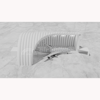 Structures gonflables en PVC imperméable haute performance, hangars pour avions, tentes de stockage, résistantes aux intempéries, faciles à installer