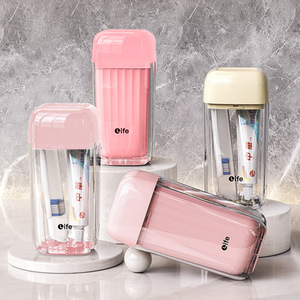 Life Toothbrush <b>Holder</b> Travel Set Portable Folding <b>Toothpaste</b> Cup With Lid For Oral Care On The Go - Product Image 1