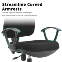Silla de Oficina ZOTER de Tela, Giratoria 360°, Altura Ajustable, Reposabrazos Reclinables, Ergonómica, para Computadora, Certificación BIFMA