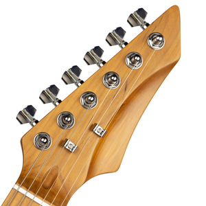 Chitarra Elettrica <span class=keywords><strong>per</strong></span> <span class=keywords><strong>Principianti</strong></span> in Vendita Diretta dalla Fabbrica, Corpo in Pioppo con Tastiera in Acero Carbonizzato e Pickup Attivi S-S-H - Product Image 4