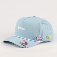 Club Company Custom Sport Waterdichte 5-Panel Magnetische Baseball Cap Hydro Ademend Touw USA Golf Petten met PVC Logo Gorras
