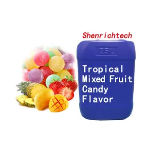 Saveur de nourriture de sucrerie de bonbons de fruits mélangés tropicaux pour la gomme à bulles bonbon sucette sucette guimauve Tablette faisant la saveur de sucre