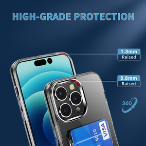 LeYi – coque de téléphone transparente en acrylique dur avec fente pour carte, étui transparent pour iphone 14 13 12 <span class=keywords><strong>11</strong></span> <span class=keywords><strong>pro</strong></span> max - Product Image 5