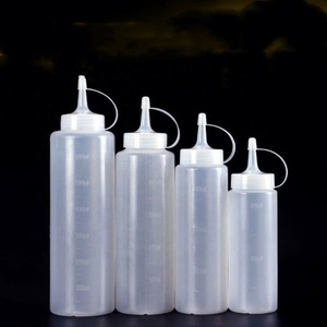 Hot 8oz <b>Plastic</b> <b>Squeeze</b> <b>Bottle</b> With Cap for Honey Ketchup Soya Chili - Product Image 3