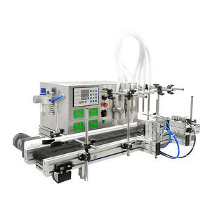 เครื่องบรรจุของเหลวแบบแม่เหล็กตั้งโต๊ะขนาดเล็ก 4 หัว สำหรับขวดสบู่เหลว กึ่งอัตโนมัติ ความแม่นยำสูง 220 โวลต์ - Product Image 1