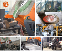 Fourneau de fusion à induction pour aluminium de rebut, 100-300 kg, industriel, pour machine de coulée d'alliages d'aluminium et recyclage de fil de cuivre