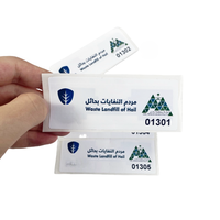 Étiquette de pare-brise rfid étiquette autocollante uhf rfid passive longue portée pour l'immatriculation ou le stationnement de véhicules de suivi de péage de voiture