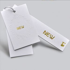 Fashion Free Sample New Design Hang <b>Tags</b> Recycled Paper Hangtags With Cheap Price - Product Image 1