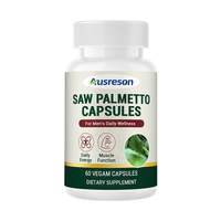 Ausreson OEM Capsules de Palmier Nain pour la Santé de la Prostate – Aide à Réduire la Chute de Cheveux – Capsules Naturelles et Biologiques de Palmier Nain pour Hommes