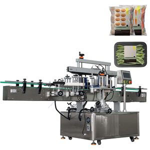 Machine d'étiquetage double face pour bouteilles chimiques de l'industrie alimentaire, équipement d'emballage de surface pour boîtes à double face - Product Image 5