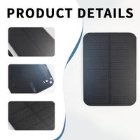 Panneau solaire léger Foldsun, taille personnalisée, 1W 5V, monocristallin laminé PET, efficacité PERC avancée 22,9%, CE ROHS pour