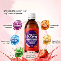 En stock, sirop stimulant l'appétit de 240 ml pour enfants et adultes, liquide vitaminé aux acides aminés pour améliorer les habitudes alimentaires
