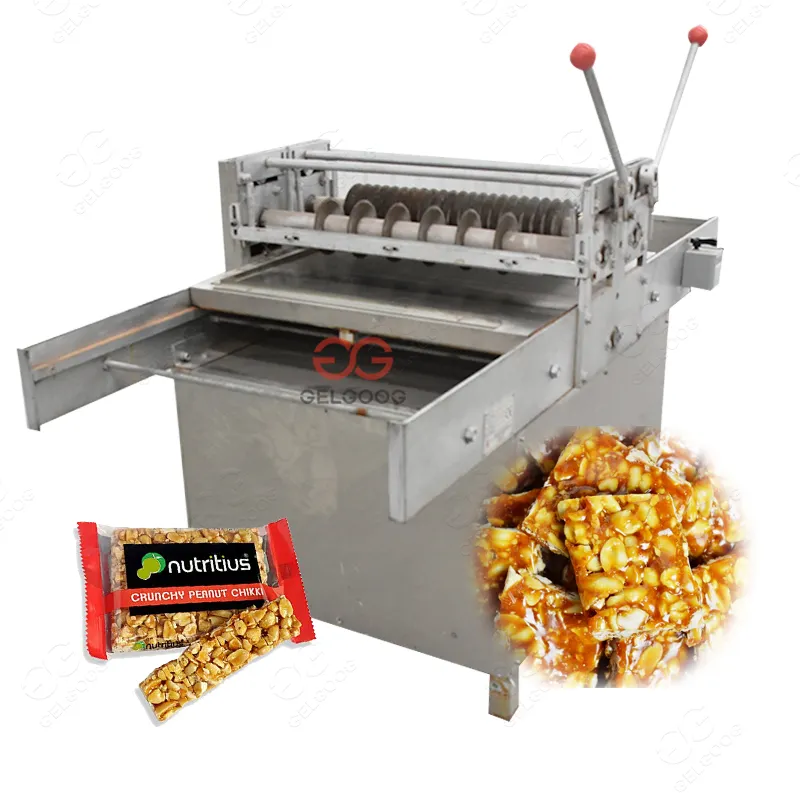 Industrial de Gergelim Snap Fazer Cereal Bar Barra de Moldagem e Cortador de Máquina de Corte De Doces de Amendoim Chikki Museli