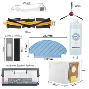 Robot aspirateur brosse principale brosse latérale filtre Hepa sac à poussière vadrouille chiffon liquide de nettoyage pour Ecovacs T8 T5 <span class=keywords><strong>DN55</strong></span> - Product Image 2