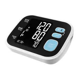 Venta al por mayor hogar inteligente Bluetooth y aplicación análisis Monitor de presión arterial del brazo superior digital portátil LCD BP máquina