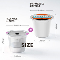 Capsule de café compatible Keurig K45 en acier inoxydable 304 à un seul trou pour usage professionnel