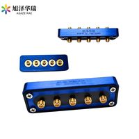 Conector de vacío SMA para canales RF con sello de junta tórica y paso de epoxi para implantación iónica