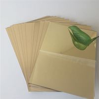 Miroir acrylique doré 1220*1830mm 1220x2440mm 1mm 2mm, 20 feuilles par lot