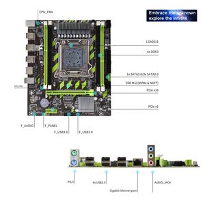 Pandl mới X79 PC Mainboard kết hợp thiết lập Combo Intel Xeon E5 2660 V2 hỗ trợ DDR3 ECC RAM 2660v2 X79 Bo mạch chủ Kit - Product Image 4