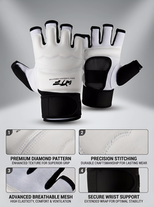 Guantes de Taekwondo Ligeros de Alta Calidad y Juego de Protectores de Pies con Soporte para Tobillos, Equipo de Protección para Artes Marciales y Kickboxing - Product Image 2