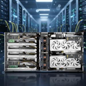 Servidor de IA con GPU RTX <span class=keywords><strong>PRO</strong></span> 6000 de 96 GB, 6U, 8GPU, 8*PCIe5.0x16, 8558P, 48C, 64 GB, SSD de 480 GB, 600 W, GPUs de doble ancho, triple ancho y 3.5 ancho - Product Image 1