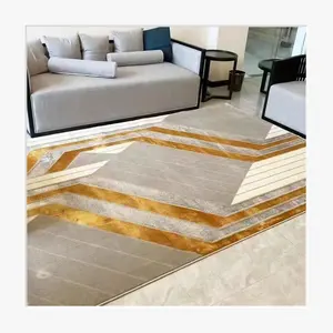 Luxus verdickter Gold teppich Wohnzimmer Dekoration Schlafzimmer Zimmer Dekor Großflächiger großer Teppich 160x230 Flauschige weiche Boden matte