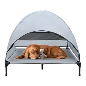 Cama plegable impermeable para exteriores para perros con dosel, tienda de campaña, protección solar elevada, casa para mascotas - Product Image 1