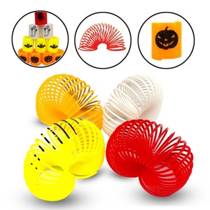 Jouet anti-stress pour fête 2023, jouet pour enfants, ressorts en spirale en plastique de 3,5 cm, arc-en-ciel d'Halloween pour filles et garçons - Product Image 4
