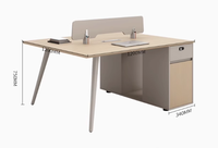 Station de travail de bureau E1 MFC Ensemble de bureau et de chaise efficace Écran d'insonorisation extensible