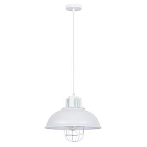 Lampadario 1xE27, colore bianco, dimensioni 33x33 cm, ideale per l'illuminazione di sale e ambienti moderni. - Product Image 1