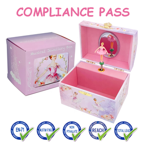 Elegante Caja Musical <span class=keywords><strong>de</strong></span> Ballet <span class=keywords><strong>de</strong></span> la Fábrica Jakos - Regalo Perfecto para <span class=keywords><strong>Cumpleaños</strong></span>, Navidad y Festividades <span class=keywords><strong>de</strong></span> Niñas, Caja Musical <span class=keywords><strong>de</strong></span> Madera - Product Image 4