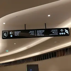 Directional Signage Hanging Led Wegweiser Zeichen für Flughafen Einkaufs zentrum Parkplatz