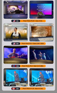 Nhà Thờ Lớn Nền Dj Hậu Trường Trở Lại Cho Buổi Hòa Nhạc Video Tường Hiển Thị Đám Cưới Bảng Giá Pantalla De Backdrop Giai Đoạn Dẫn Màn Hình - Product Image 2