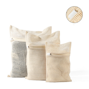 Sac à linge de qualité supérieure en coton 100% recyclable, imprimé à l'écran, avec fermeture éclair, en provenance du Zhejiang, pour vêtements - Product Image 4