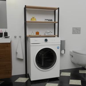 ชั้นวางโลหะ3ชั้นที่ทันสมัยเป็นมิตรกับสิ่งแวดล้อมขนาดคุณภาพสูงปรับแต่งได้ชั้นวางของในห้องน้ำอเนกประสงค์ประหยัดพื้นที่ทำจากไก่งวง - Product Image 3