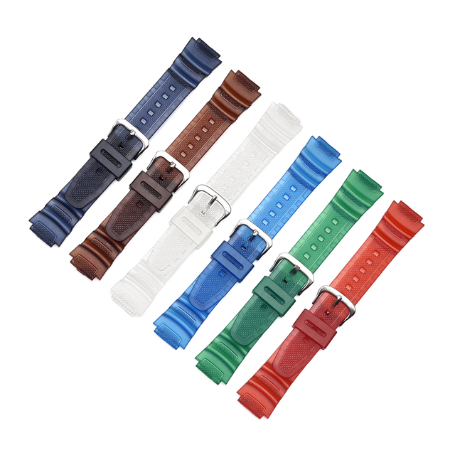 BEAEN Compatible Watch Straps Bands for Casio AQ-S800W/AE-1000W Silicone Watch Band with 18mm