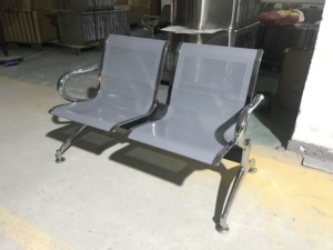 Poltrona per Lounge Airport Lounge mobili Chaises a 3 posti colore grigio sedia da <span class=keywords><strong>ufficio</strong></span> 2 posti - Product Image 2