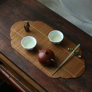 Nuevo Tapete de Bambú Tejido para Té 2021, Set de Té, Asiento para Anfitrión, Accesorios para Ceremonia del Té Japonesa Zen Tatami - Product Image 1