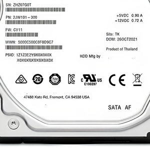 ฮาร์ดดิสก์ไดรฟ์ภายใน ST10000VE001 ความจุ 10TB ขนาด 3.5 นิ้ว SATA AF HDD สำหรับจัดเก็บข้อมูลเซิร์ฟเวอร์ - Product Image 6