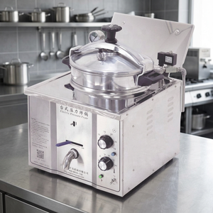 Friteuse électrique commerciale Kingbetter 3KW en acier inoxydable 304 16L, friteuse à pression de comptoir, certifiée CE/FLGB, garantie 5 ans - Product Image 3